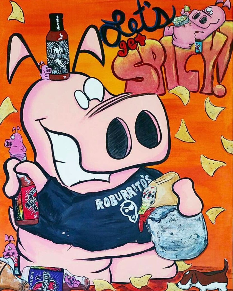 We 🧡 this #RupertPlinkerton painting 🐷🌯
Do you know which shop it’s at?