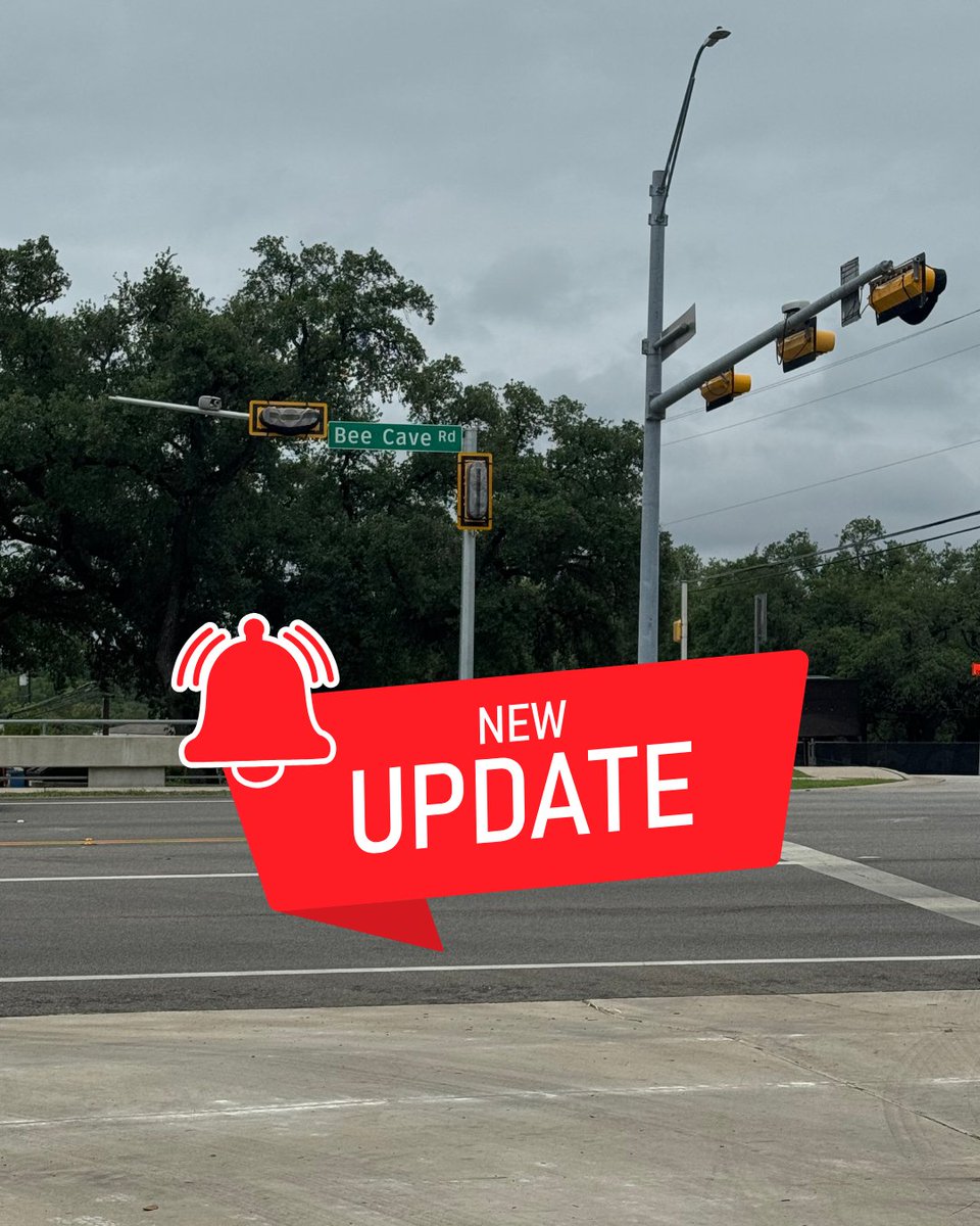 🚧 We're partnering with @TxDOTto upgrade Bee Cave &amp; Camp Craft!
🕗 Night work starts June 2 @ 8 PM
↔️ Lane shifts: outside ➡️center
 🚦Signal goes live June 3
 🛣️Final striping: June 16
 ✅ Lanes open by 6 AM daily
Thanks for your patience, West Lake Hills!
#TxDOT #TrafficAlert