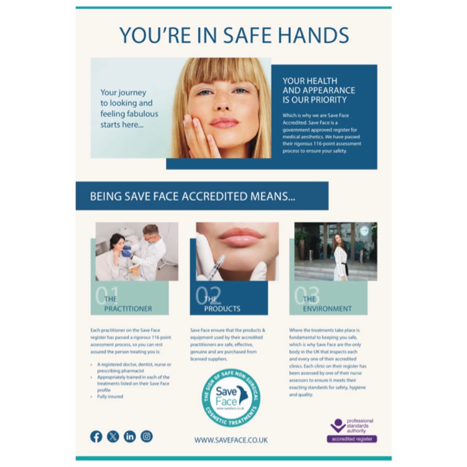 JayneElson's tweet image. 11th year accredited for my Crosby Liverpool Clinic… #safehands #saveface