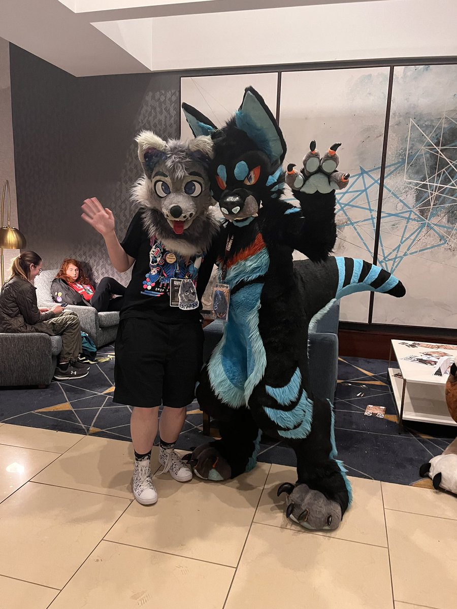 Galaxy (@galaxy_the_wolf) on Twitter photo Happy #fursuitfriday! Snagged a picture with <a href="/Twilight_Saint/">Raze ➡️ Anthrocon 🔥🍻 //</a> back at @bewhiskeredcon
#fursuit #fursuitter #furry #bewhiskered2025 #bewhiskeredcon Happy #fursuitfriday! Snagged a picture with <a href="/Twilight_Saint/">Raze ➡️ Anthrocon 🔥🍻 //</a> back at @bewhiskeredcon
#fursuit #fursuitter #furry #bewhiskered2025 #bewhiskeredcon