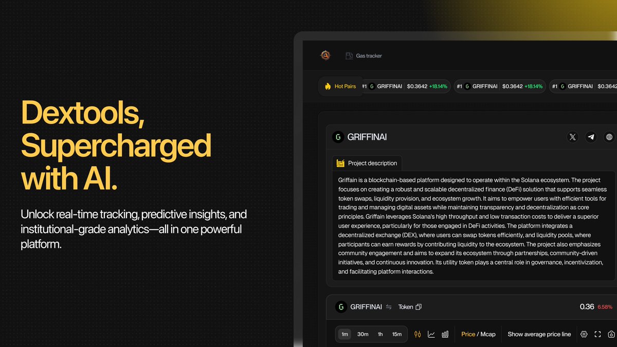 Dextools showes you charts.
Auralex AI shows you what they mean.

📊 Institutional-grade analytics
🧠 Evolving AI that learns from patterns, news, sentiment &amp; more
🔎 Built for traders who want more than just candles

At Auralex AI, we equip traders with more than just charts, we