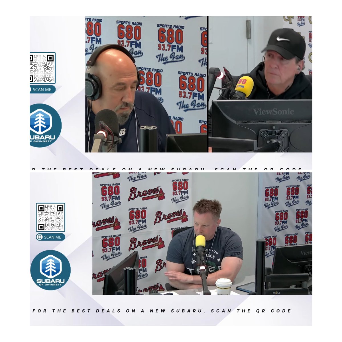 Craig Schilling (@0craigs2) on Twitter photo Very entertaining show today with <a href="/chrisdimino/">Chris Dimino</a> <a href="/SteveWestATL/">steven west</a> and Chris Cotter <a href="/680TheFan/">680 The Fan</a> Takeaways:
1- God bless <a href="/MattLear/">Matt Lear</a> <a href="/dt680/">Derrick Thomas</a> when Dimino runs point.
2- Cotter will always have a job <a href="/680TheFan/">680 The Fan</a> reading live reads.
3- Happy to say @SteveWestATLis neither joyless nor lonely. Very entertaining show today with <a href="/chrisdimino/">Chris Dimino</a> <a href="/SteveWestATL/">steven west</a> and Chris Cotter <a href="/680TheFan/">680 The Fan</a> Takeaways:
1- God bless <a href="/MattLear/">Matt Lear</a> <a href="/dt680/">Derrick Thomas</a> when Dimino runs point.
2- Cotter will always have a job <a href="/680TheFan/">680 The Fan</a> reading live reads.
3- Happy to say @SteveWestATLis neither joyless nor lonely.