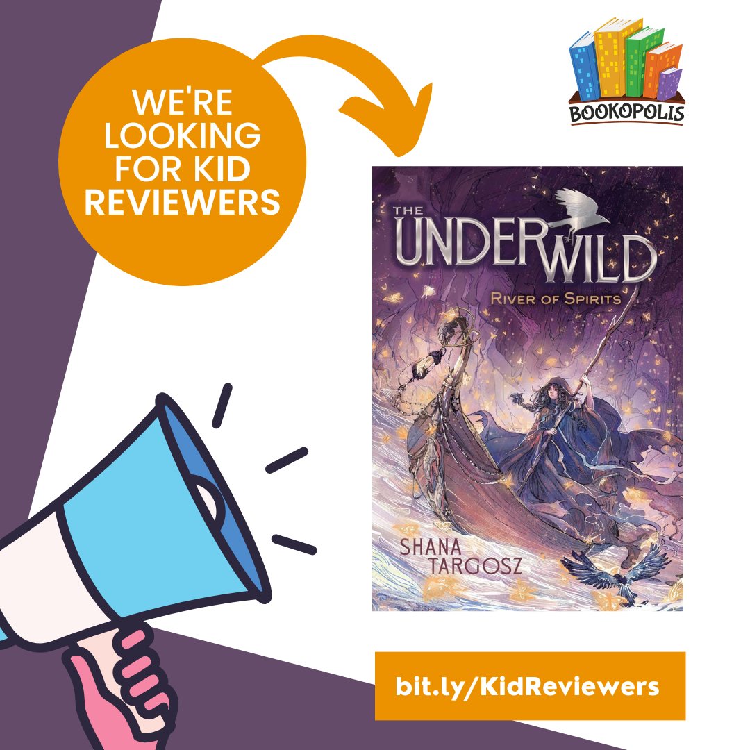 Bookopolis's tweet image. Do you know a 3rd- to 8th-grader who loves to read and share their opinions? We'd love to send them a FREE copy of a new book - RIVER OF SPIRITS - in exchange for their honest review as part of our BOOKOPOLIS POWER REVIEWER program. bit.ly/KidReviewers