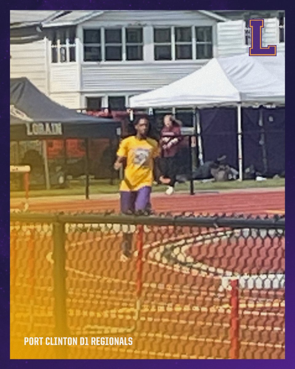 Charieon Doxley getting loose before the Long Jump Finals!  Let's Go Char!