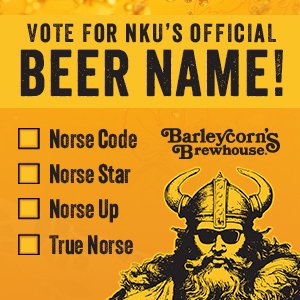 It's up to you, Norse Nation! Help us choose the name you want for your new NIL beer! Cast your vote now and through June 12th. #NorseUp

🔗: tinyurl.com/nkunilbeer