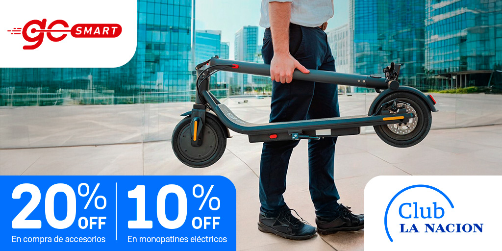 clubln's tweet photo. ¡Tu próximo monopatín con descuento!
➡️ https://t.co/TH3sowTemx
Compralo en #GoSmart con un 10% Off. 😎 Además, todos los días tenés un 20% Off en accesorios. 🪖
#gosmart #movilidadsustentable #beneficiosclubln #clubln #clublanacion #lanacion https://t.co/l7hKD0zzHR