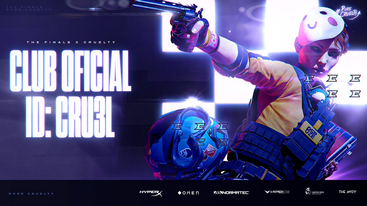 ¡La crueldad se apodera de The Finals! 💀

¿Estás listo para jugar con los más despiadados? Anunciamos nuestro club oficial, donde podrás unirte y disfrutar con los mejores jugadores de la región.

¡Los mejores con los mejores! 🌋
🪪 ID del Club: CRU3L.

La crueldad no se