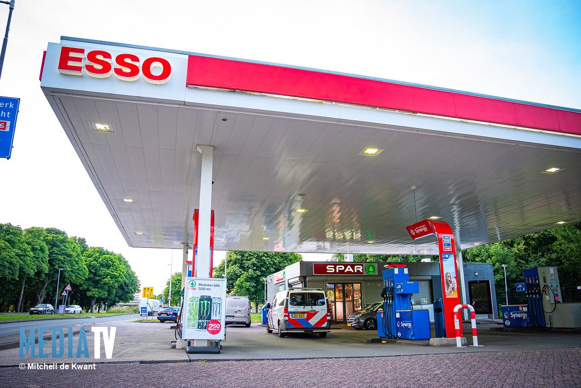 Overval op tankstation in Rotterdam