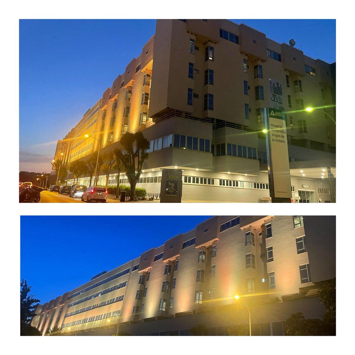 Hospital Clínico Virgen de la Victoria (@huvv_sas) on Twitter photo 🟠Un año más nos sumamos a la campaña social y comunitaria para ayudar a las personas a dejar de fumar.
🟠La fachada principal de nuestro hospital se ilumina esta noche de todos anaranjados en señal de apoyo a nuestros pacientes y sus familias <a href="/NeumologiaHUVV/">Neumologia H.U. Virgen de la Victoria</a> <a href="/Jvelascogarrido/">Dr. Velasco Garrido</a> 🟠Un año más nos sumamos a la campaña social y comunitaria para ayudar a las personas a dejar de fumar.
🟠La fachada principal de nuestro hospital se ilumina esta noche de todos anaranjados en señal de apoyo a nuestros pacientes y sus familias <a href="/NeumologiaHUVV/">Neumologia H.U. Virgen de la Victoria</a> <a href="/Jvelascogarrido/">Dr. Velasco Garrido</a>