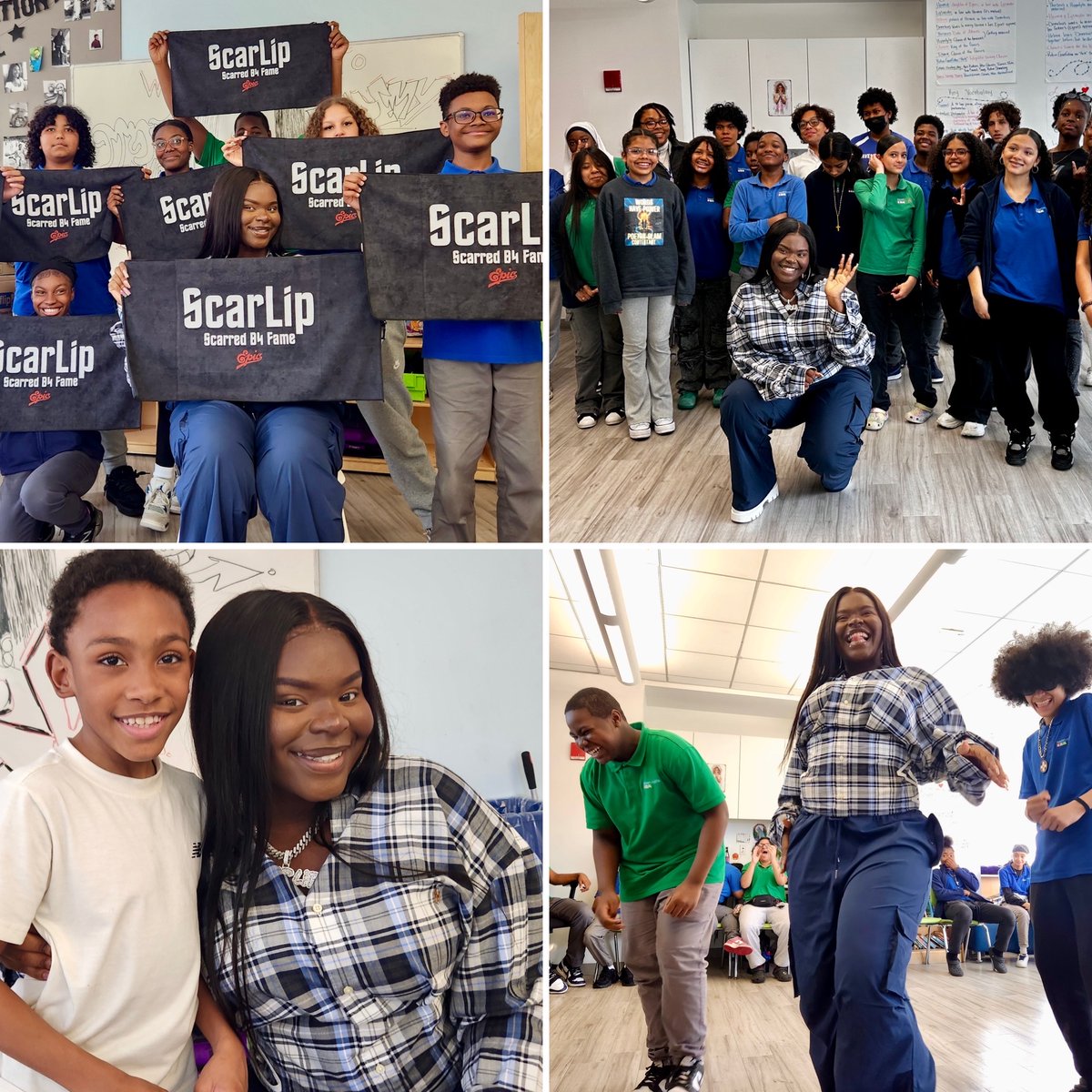 💄<a href="/scar_lip/">Scar_lip</a> x <a href="/roadrecovery/">Road Recovery</a>🎤

The "King of New York" teamed up w/ #RoadRecovery for a #MasterTrax to give back to students <a href="/havenacademycs/">Haven Academy</a>. #ScarLip embodies the essence of what we stand for by turning adversity into art.
Thnx for this life-changing experience for Bronx kids!