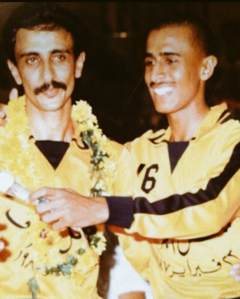 من اليمين الشهيد ملازم اول جمال مساعد الجزاف رحمه الله واللواء .م فيصل مساعد الجزاف