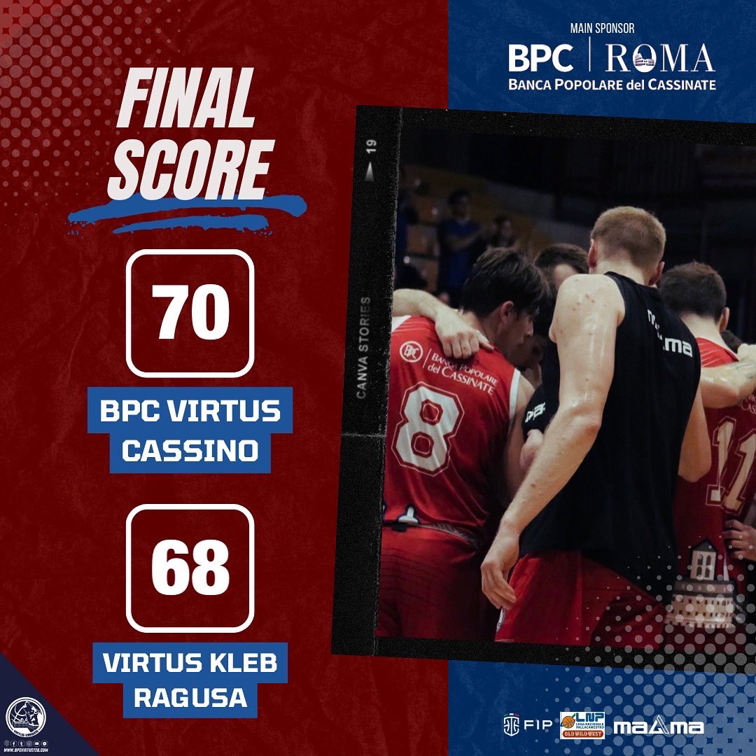 VIRTUSTSB's tweet photo. 👊 Ci riportiamo avanti sul 2-1 nella serie ⤵️
❤️ 𝑪𝒂𝒔𝒔𝒊𝒏𝒐 𝒉𝒂 𝒗𝒊𝒏𝒕𝒐 ‼️
⏹️ Termina il match al PalaPadua di Ragusa‼️
📊 STATISTICHE FINALI: https://t.co/rYsAhXwU3t

#LosCassinos2k25 https://t.co/OENFHvW73Z