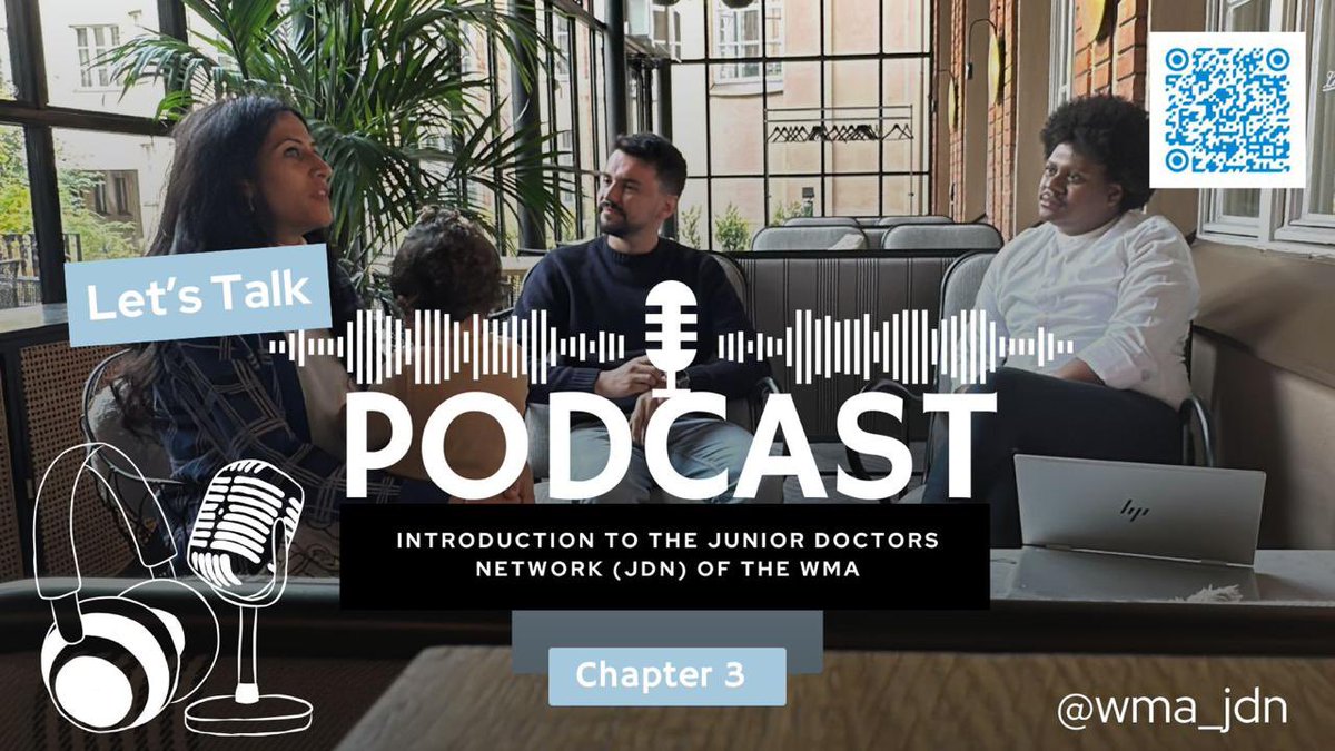WMA-JDN (@wmajdn) on Twitter photo Listen to our podcast, chapter 3 available now!
open.spotify.com/show/6Rpvhj9Gd…
castbox.fm/channel/id6526…
<a href="/medwma/">World Medical Association</a> !!! Listen to our podcast, chapter 3 available now!
open.spotify.com/show/6Rpvhj9Gd…
castbox.fm/channel/id6526…
<a href="/medwma/">World Medical Association</a> !!!