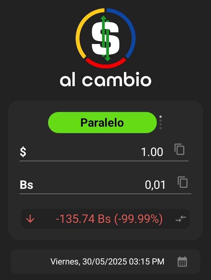 Por qué nadie habla de que tumbaron el dólar paralelo? 😀😀😀😀????????