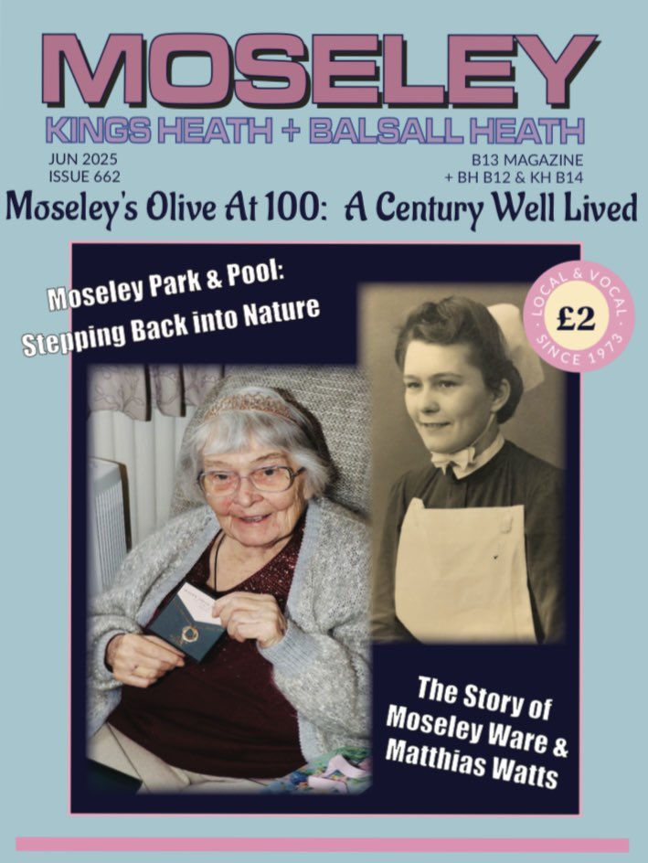 Mark Baxter (@badgerspark) on Twitter photo The June edition of <a href="/MoseleyB13Mag/">Moseley B13 Magazine</a> is out this weekend ! The issue features Moseleyite Olive celebrating her 100th birthday; plus Moseley Park & Pool, Moseley Society History Group; Newshound round-up…& much more!
Available at this weekend’s <a href="/MoseleyFarmMkt/">Moseley Farmers' Market</a> & from local shops! The June edition of <a href="/MoseleyB13Mag/">Moseley B13 Magazine</a> is out this weekend ! The issue features Moseleyite Olive celebrating her 100th birthday; plus Moseley Park & Pool, Moseley Society History Group; Newshound round-up…& much more!
Available at this weekend’s <a href="/MoseleyFarmMkt/">Moseley Farmers' Market</a> & from local shops!