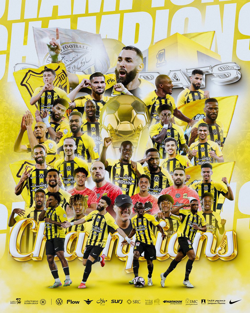 الحمدلله الف مبروووووك 💛🖤💛
#نهائي_أغلى_الكؤوس 
#الاتحاد_القادسية