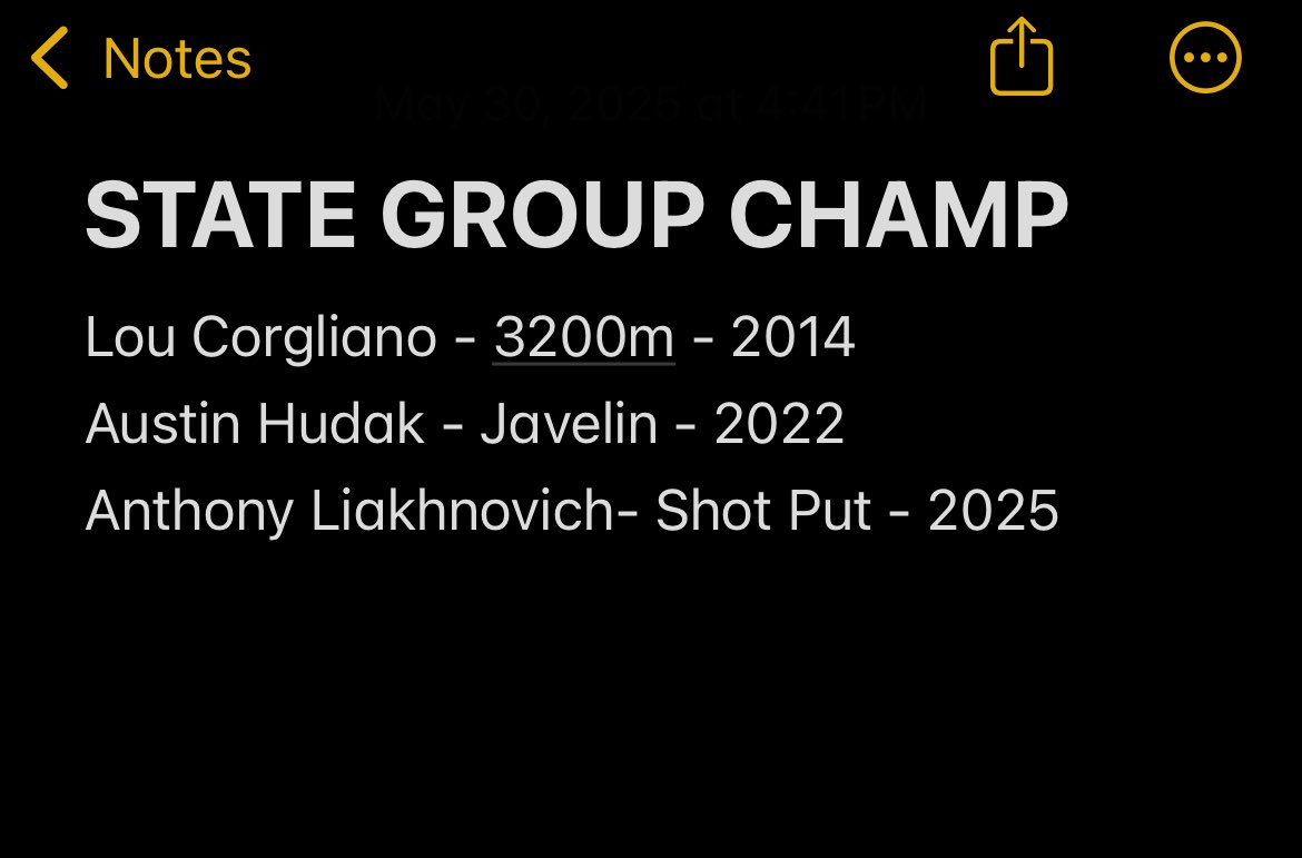 Hammonton Boys Track (@hammhsboystrack) on Twitter photo 🚨GROUP 3 STATE CHAMPION🚨
Senior Anthony Liakhnovich takes 🥇at today’s NJSIAA Group 3 Championship meet to make him the 3rd person in HHS guy’s history to claim a title at this meet. Senior Christian Medina grabs 4th🏅place & a shot to secure a Wild Card for Meet of Champs!💪🏼💪🏼 🚨GROUP 3 STATE CHAMPION🚨
Senior Anthony Liakhnovich takes 🥇at today’s NJSIAA Group 3 Championship meet to make him the 3rd person in HHS guy’s history to claim a title at this meet. Senior Christian Medina grabs 4th🏅place & a shot to secure a Wild Card for Meet of Champs!💪🏼💪🏼