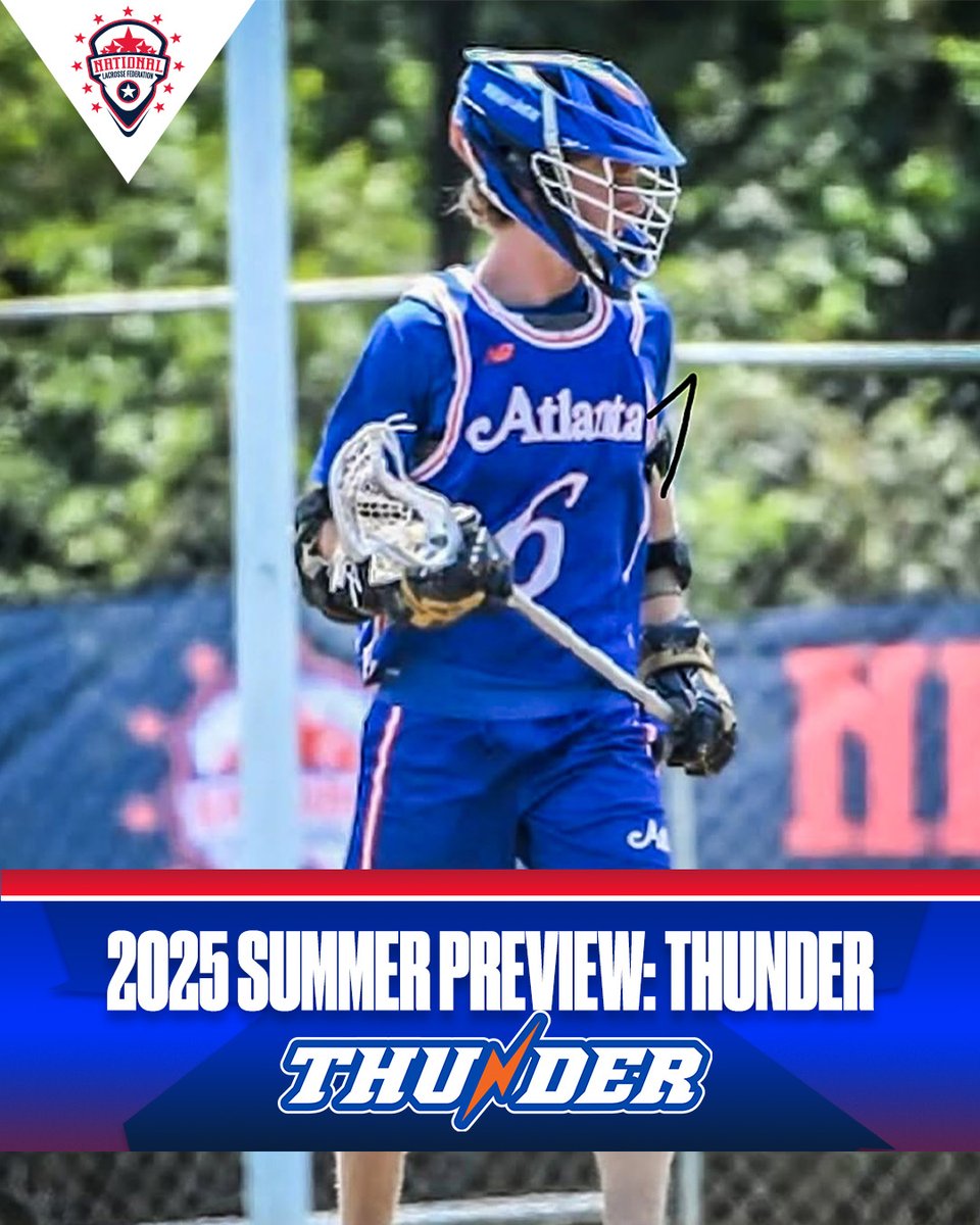 .<a href="/thunderlacrosse/">Thunder Lacrosse</a> has been producing elite level Georgia talent for a while now, and that's not going to stop anytime soon. 

Here's a breakdown of their top uncommitted '26s, plus best '27s and '28s, via <a href="/kstone06/">Kevin J. Stone</a>: nlfrankings.com/2025-nlf-summe…