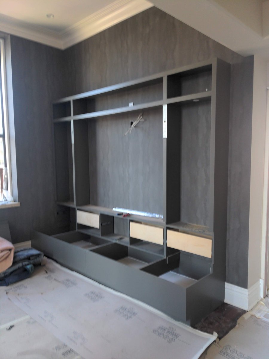 JHicks1010's tweet image. Lounge seating area we worked on. This is the rough frame of it. More to come! #customfurniture #design #seatingarea