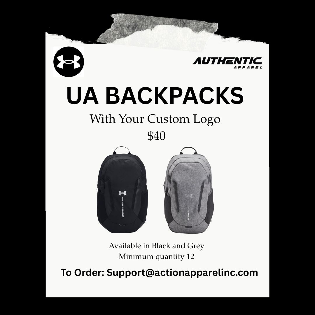 Authentic Apparel (@authenticapp_) on Twitter photo 🎒 SPECIAL DROP ALERT! 🎒
Level up your gear with UA Backpacks customized just for your crew!
- Only $40 with YOUR logo
- Available in Black & Grey
- Minimum order: 12
- Don’t miss out—this is a limited-time special!
📧 Order now: Support@authenticapparel.io 🎒 SPECIAL DROP ALERT! 🎒
Level up your gear with UA Backpacks customized just for your crew!
- Only $40 with YOUR logo
- Available in Black & Grey
- Minimum order: 12
- Don’t miss out—this is a limited-time special!
📧 Order now: Support@authenticapparel.io