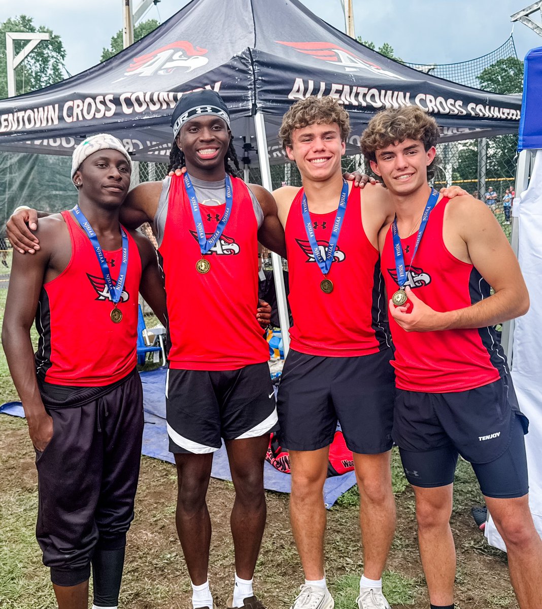 Redbird Athletics (@atownredbirds) on Twitter photo ๐จ๐๐ฅ Redbird T&F Boys 4x100m are Group II State Champs!๐จ
Cedric Mbachu, Matt Woode, Scott Jordan and Gavin Alvarez take 1st @ the Group Meet in 42.33.
<a href="/Pae_AllentownHS/">Todd Pae</a> <a href="/UFRSDSuper/">Mark Guterl</a> <a href="/njmilesplit/">MileSplit New Jersey</a> <a href="/MercerHsTrack/">Mercer County HS Track and Field</a> ๐จ๐๐ฅ Redbird T&F Boys 4x100m are Group II State Champs!๐จ
Cedric Mbachu, Matt Woode, Scott Jordan and Gavin Alvarez take 1st @ the Group Meet in 42.33.
<a href="/Pae_AllentownHS/">Todd Pae</a> <a href="/UFRSDSuper/">Mark Guterl</a> <a href="/njmilesplit/">MileSplit New Jersey</a> <a href="/MercerHsTrack/">Mercer County HS Track and Field</a>