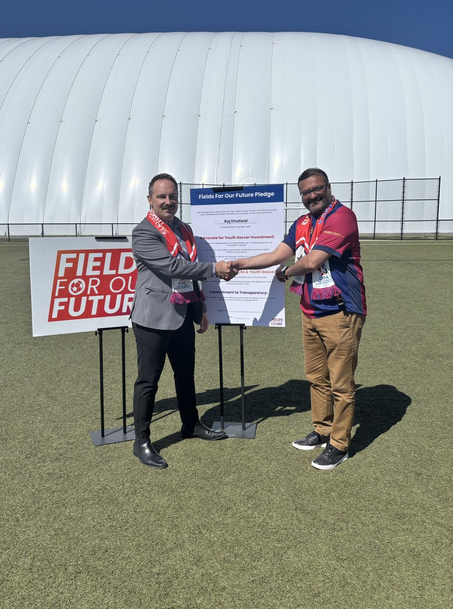 calgaryminorsoccer (@cmsasoccer) on Twitter photo Thank you to Ward 5 Candidate <a href="/RajDhaliwal_YYC/">Raj Dhaliwal</a> for touring the <a href="/ShaneHomesWSD/">Shane Homes West Soccer Dome</a> with our executive director Carlo, and signing the #FieldsForOurFuture Pledge! With over 30,000 youth in the game, safe and accessible fields are vital. Thank you for your leadership, Raj!⚽️ Thank you to Ward 5 Candidate <a href="/RajDhaliwal_YYC/">Raj Dhaliwal</a> for touring the <a href="/ShaneHomesWSD/">Shane Homes West Soccer Dome</a> with our executive director Carlo, and signing the #FieldsForOurFuture Pledge! With over 30,000 youth in the game, safe and accessible fields are vital. Thank you for your leadership, Raj!⚽️
