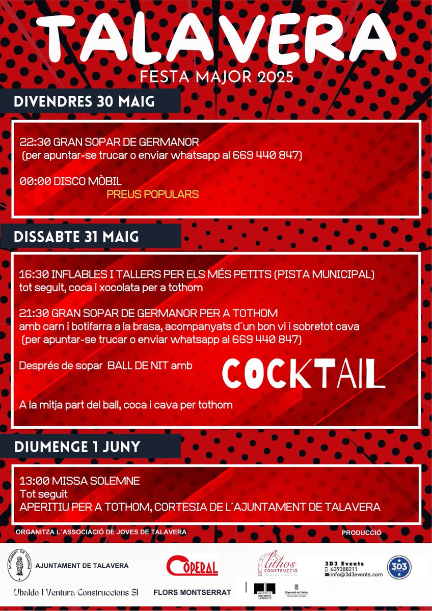 Rosa Martí Rué (@neowiffi) on Twitter photo <a href="/SomSegarra/">Som Segarra</a> <a href="/lasegarra/">La Segarra</a> <a href="/FestivalMaig/">Festival MAIG</a> <a href="/paeriacervera/">Paeria de Cervera</a> <a href="/TurismeGuissona/">Oficina de Turisme de Guissona</a> <a href="/Espitllera/">L'Espitllera Fòrum d’Estudis Segarrencs (EFES)</a> <a href="/museudecervera/">Museu de Cervera</a> <a href="/CConcabella/">Castell de Concabella</a> <a href="/BiblioGuissona/">Biblioteca Guissona</a> <a href="/AjuntamentCalaf/">Ajuntament de Calaf</a> <a href="/TurismeVerdu/">Ajuntament Verdú</a> <a href="/viladetora/">Torà on-line</a> <a href="/jolival65/">JOliva||*||</a> <a href="/mdolorssarries/">M. Dolors Sàrries Farré</a> <a href="/parramon/">Miquel Parramon</a> <a href="/silviasarri/">Sílvia シルビア🍃🌿🌱</a> <a href="/turismescq/">Turisme SCQ</a> <a href="/valldellobregos/">Vall del Llobregós</a> ☝️ i Festa Major a #Talavera 🕺🥳😊 <a href="/SomSegarra/">Som Segarra</a> <a href="/lasegarra/">La Segarra</a> <a href="/FestivalMaig/">Festival MAIG</a> <a href="/paeriacervera/">Paeria de Cervera</a> <a href="/TurismeGuissona/">Oficina de Turisme de Guissona</a> <a href="/Espitllera/">L'Espitllera Fòrum d’Estudis Segarrencs (EFES)</a> <a href="/museudecervera/">Museu de Cervera</a> <a href="/CConcabella/">Castell de Concabella</a> <a href="/BiblioGuissona/">Biblioteca Guissona</a> <a href="/AjuntamentCalaf/">Ajuntament de Calaf</a> <a href="/TurismeVerdu/">Ajuntament Verdú</a> <a href="/viladetora/">Torà on-line</a> <a href="/jolival65/">JOliva||*||</a> <a href="/mdolorssarries/">M. Dolors Sàrries Farré</a> <a href="/parramon/">Miquel Parramon</a> <a href="/silviasarri/">Sílvia シルビア🍃🌿🌱</a> <a href="/turismescq/">Turisme SCQ</a> <a href="/valldellobregos/">Vall del Llobregós</a> ☝️ i Festa Major a #Talavera 🕺🥳😊
