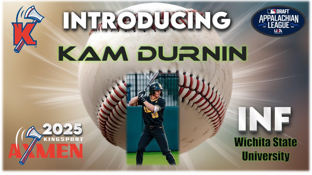Put your hands together for <a href="/Gr8Kambino/">Kam Durnin</a> of <a href="/GoShockersBSB/">Wichita State Baseball</a>!  He will be heading to the #AppyLeague to join our <a href="/KingsportAxmen/">Kingsport Axmen</a>!

Welcome, Kam!

#AxesUp 🪓⚾️