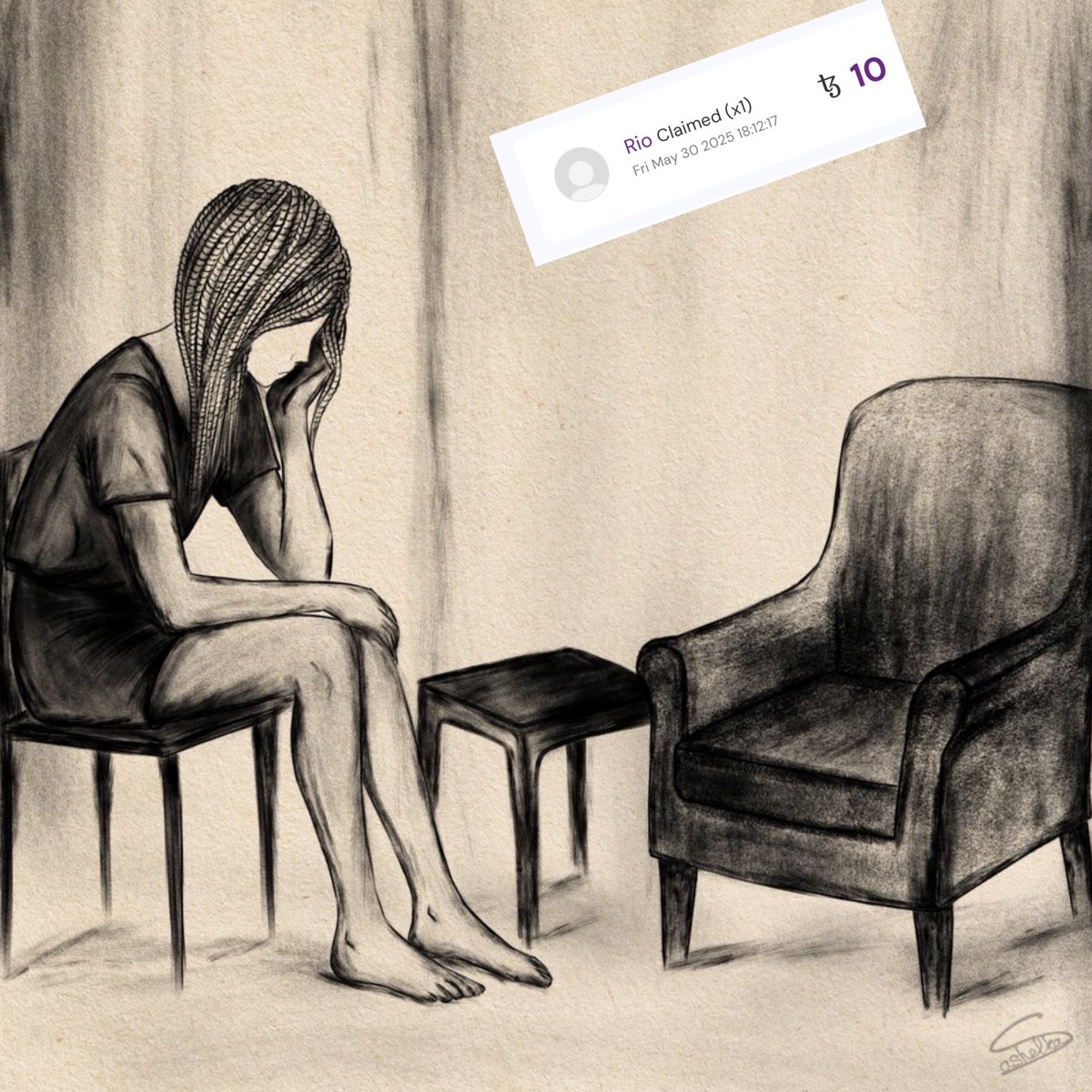 GN if you Good night 🖤
with great news

🚨Minted🚨

Another edition of “You and You Are Gone” was minted by my wonderful friend <a href="/TheeCryptoDaddy/">Rio</a> 🖤

I really appreciate your support Rio 🫂
Much love 🫶🏻

Dedicated to my parents 🖤
—-
3 left