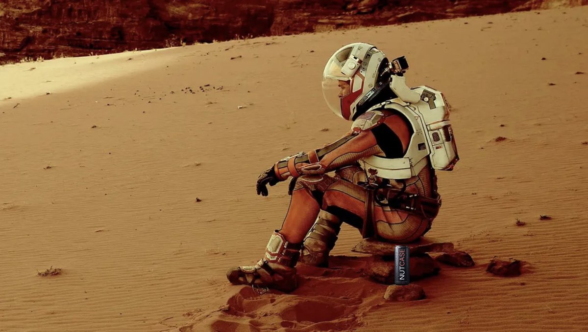 Anyone else catch this in the Martian?
Should we make Nutcase the unofficial milk of Mars… what do think <a href="/elonmusk/">Elon Musk</a>? 

drinknutcase.com/products/mars-…