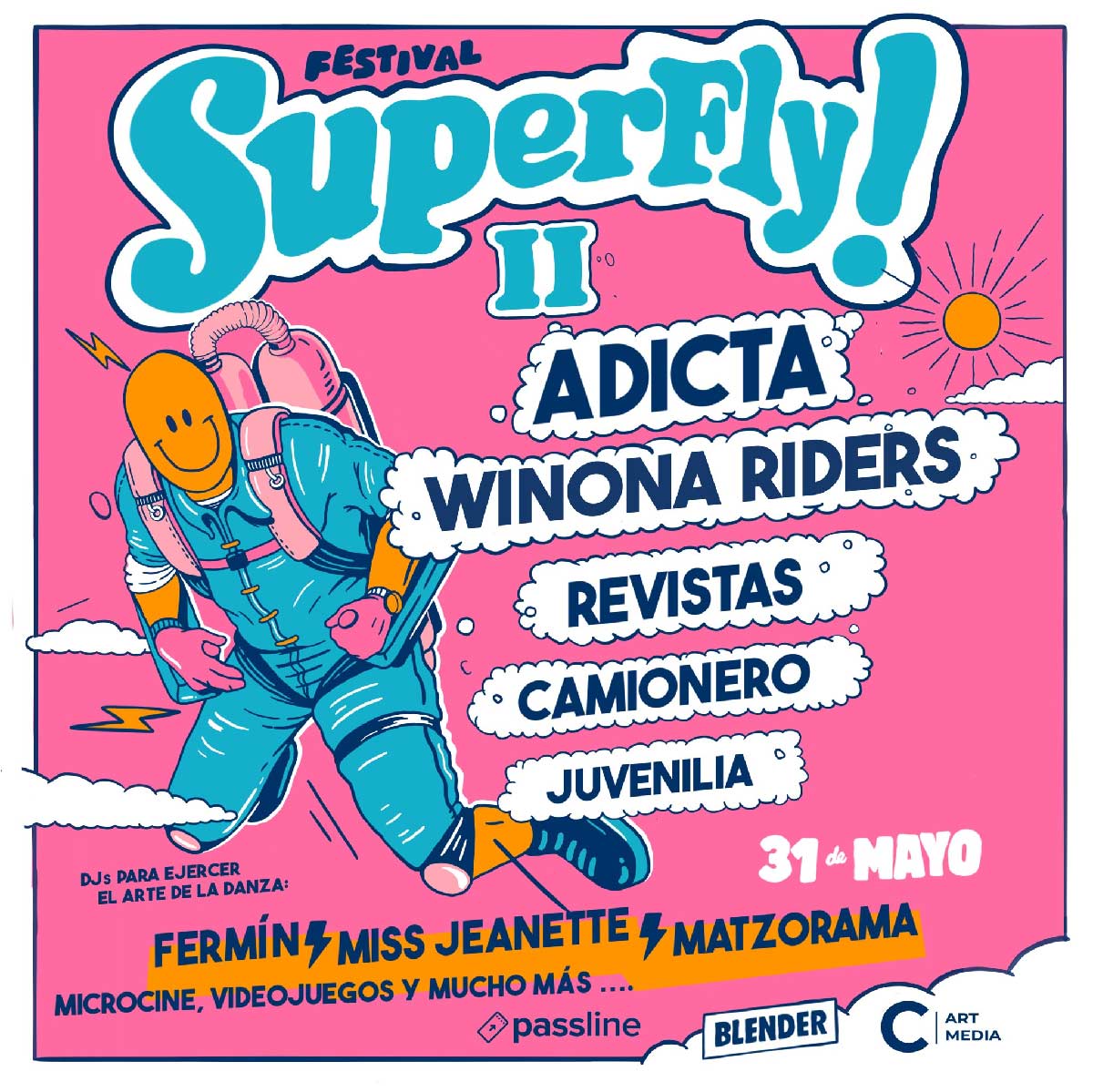 @festivalsuperfly llega al @ccomplejoartmedia con un arsenal de bandas:<a href="/adictabanda/">ADICTA BANDA oficial</a>  <a href="/winonariderson/">Winona Riders</a>  <a href="/revistas__/">Revistas</a>  @camionerorocanrol <a href="/juvenilia___/">Juvenilia</a> sumado a varios curadores,arcades,juegos,expos, bebidas y comidas que haran de la movida algo espectacular
@passline_argentina