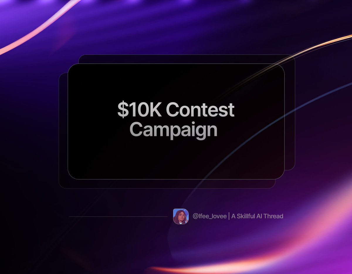 Ifee_lovee's tweet photo. @SkillfulAI @ZProkai ➥ $10K Contest Campaign

Skillful AI is running a $10K contest to reward creators building with $SKAI.

Anyone can join. 

Just create an agent at https://t.co/XNa3alEhaJ and share your work on X using @SkillfulAI, $SKAI, and #BuiltWithSkillful.

There are 3 ways to win: https://t.co/CDWZFKhuez