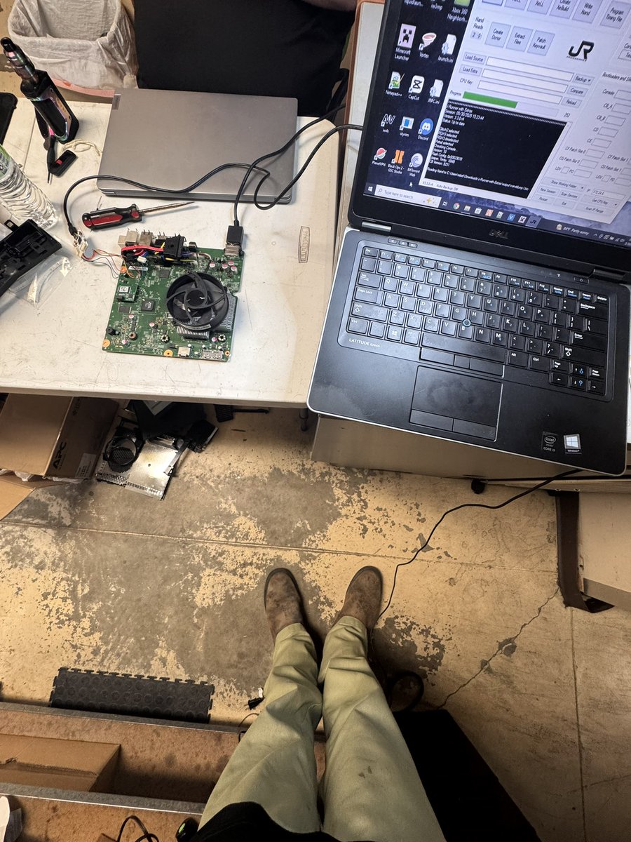 Another Trinity RGH3 I just finished literally a few minutes ago. So far have two of these for sale. Loading with all cods, stealth, and homebrew tonight. They come with HDDs, power bricks, and a controller! $180+ shipping