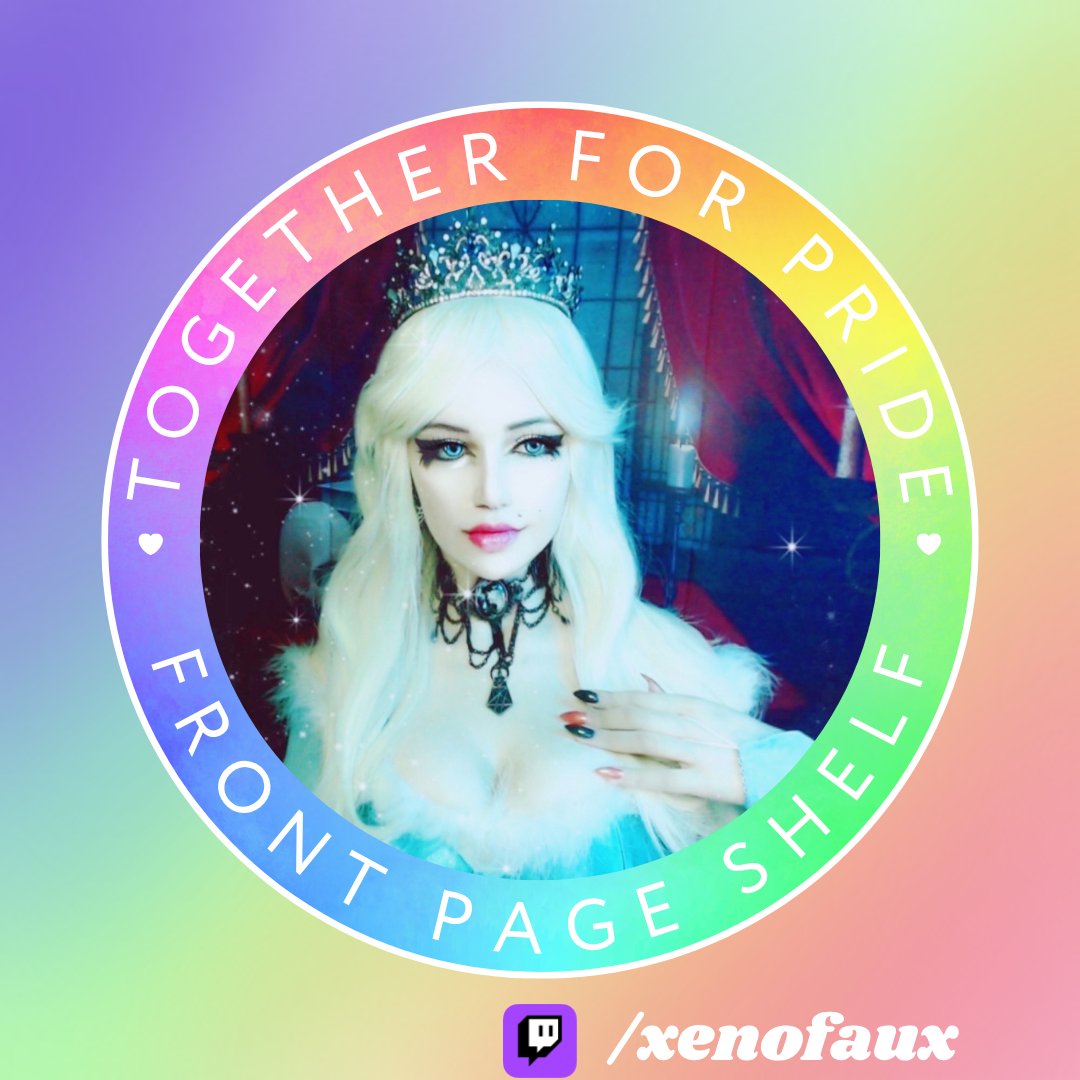 💙💜💖I am SO excited to announce that I will be featured on the front page shelf with other amazing creators all year long for this year's #TogetherForPride campaign!

I have met so many amazing people in the Twitch Pride Guild and I am so proud to experience this with them!