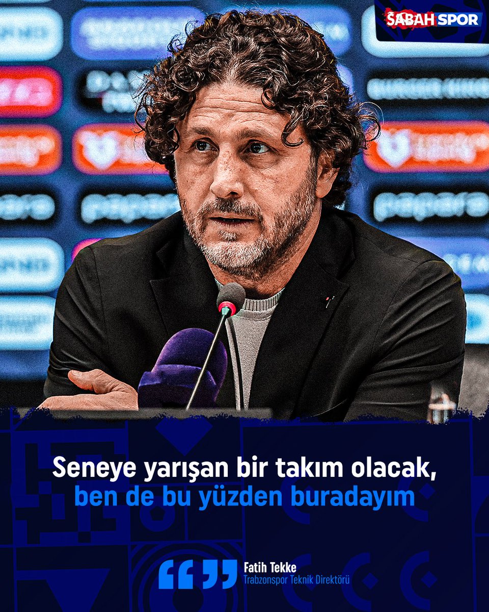 🗣️ Fatih Tekke: Seneye yarışan bir takım olacak. Ben bu yüzden buradayım. Kendi evlatlarınıza güvenin. Bugün burada oynayan çocuklarınıza güvenin. Bu çocukların güvene ve sürece ihtiyacı var. Bir anda olması mümkün değil. Sabretmek gerekiyor.