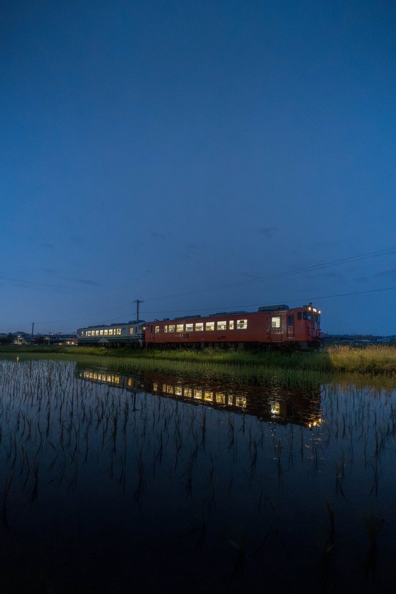 田園を照らし駆け抜ける