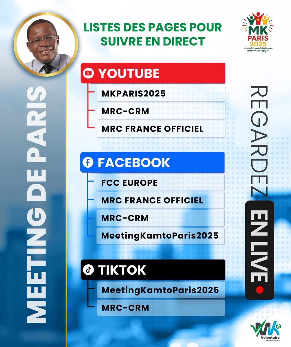 Sent toi appelé 🙏🏾
#Kamto2025àParis 
#LetsActTogether 
#KamtoOurChoice