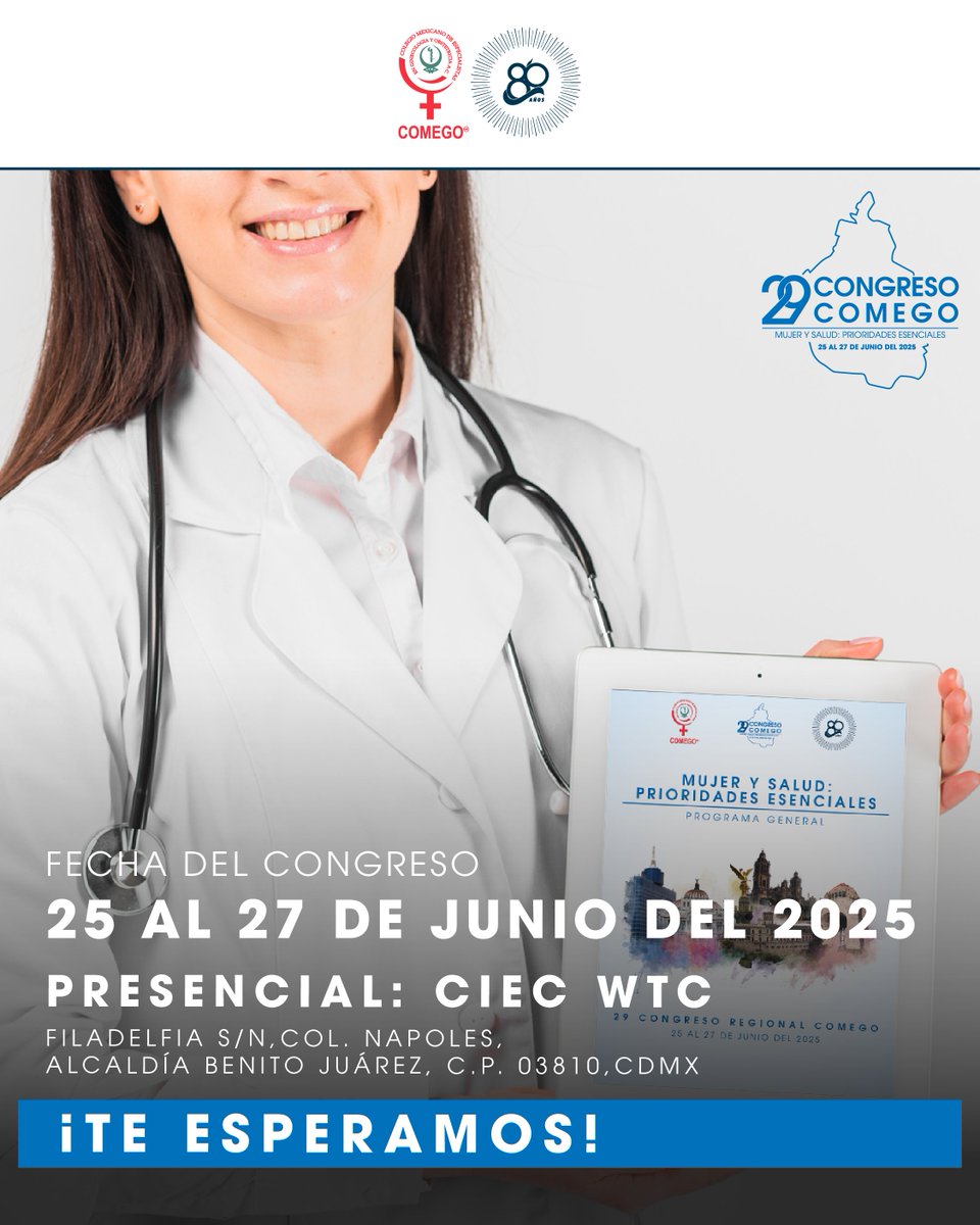 Ya se encuentra disponible el programa del 29 Congreso Regional COMEGO, descargalo en el siguiente link
api-comego.mastercomego.com/files/view/pro…