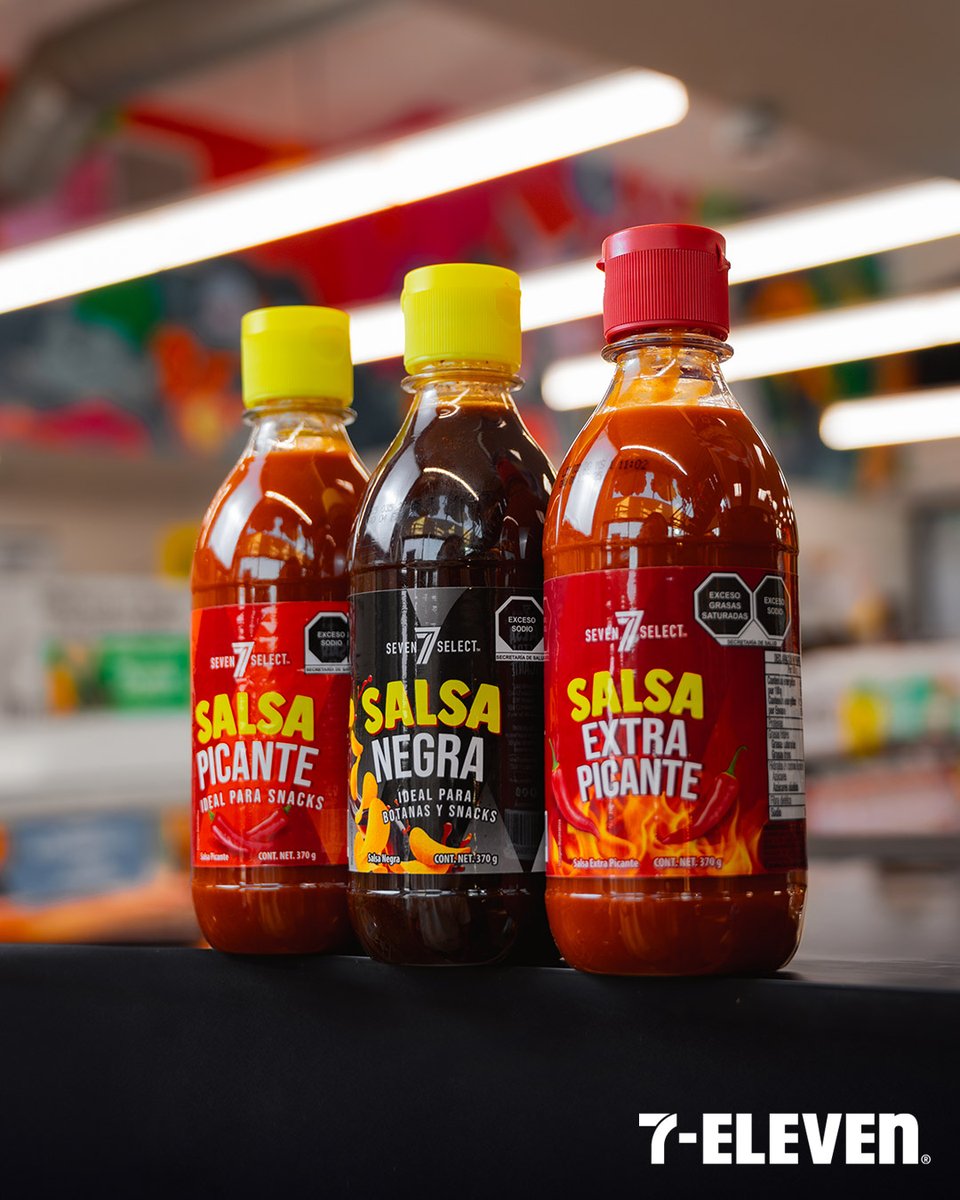 7ElevenMexico's tweet image. POV: aún no sé lo voy a munchear, pero seguro le pondré Salsas #7Select 🤤