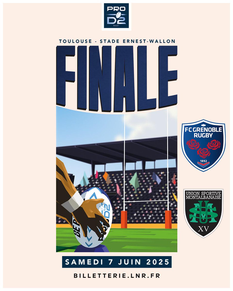 La finale des extrêmes 👀
Le leader de la phase régulière va affronter le 6e et dernier qualifié, dans un choc pour le bouclier qui va opposer le <a href="/FCGrugby/">FC Grenoble Rugby #AllezFCG</a> à l'<a href="/UsmSapiacRugby/">USM Sapiac</a> 🤩
#FinalePROD2