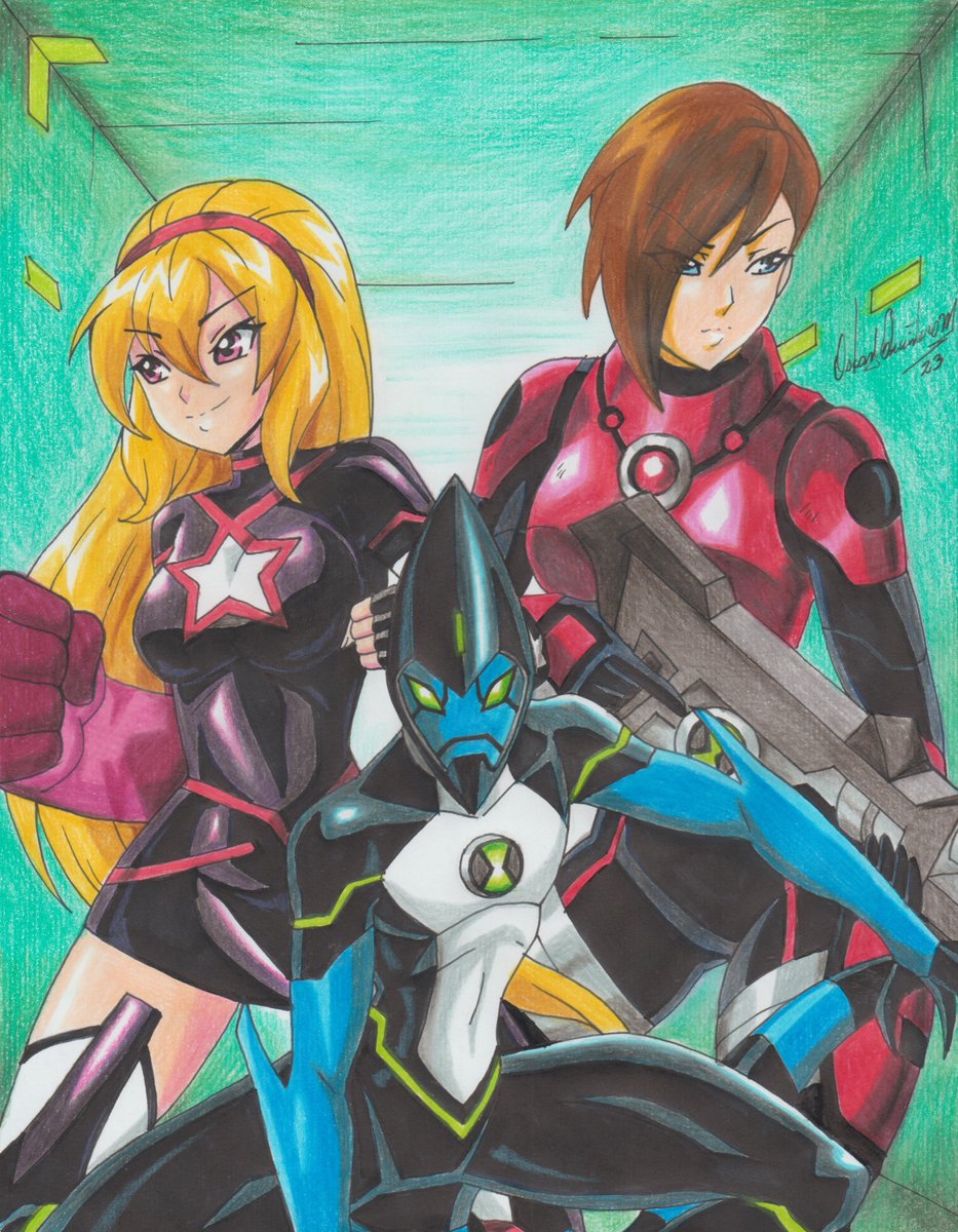 XLR8, Lucy y Molly #Ben10 #LucyMann #MollyGunther