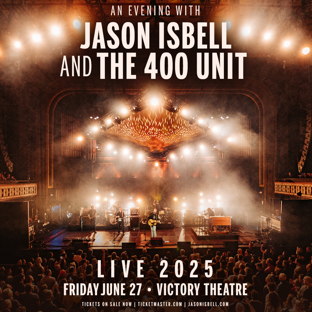 An Evening with Jason Isbell and the 400 Unit returns to the Victory Theatre June 27th, 2025! Tickets on sale NOW! Tickets available at the Ford Center Ticket Office &amp; bit.ly/JasonIsbell400…
