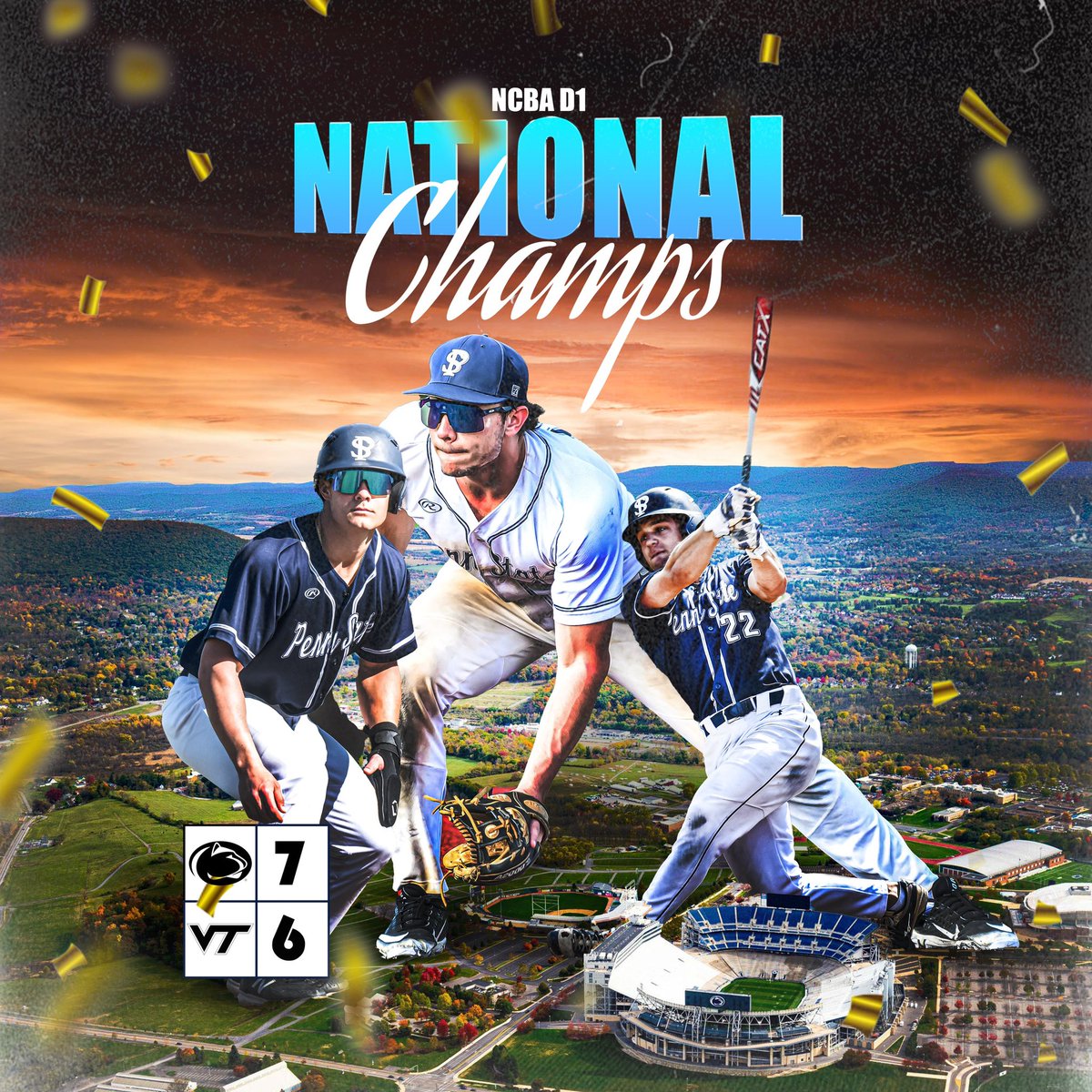 Your 2025 NCBA D1 Champs, The Penn State Nittany Lions!
