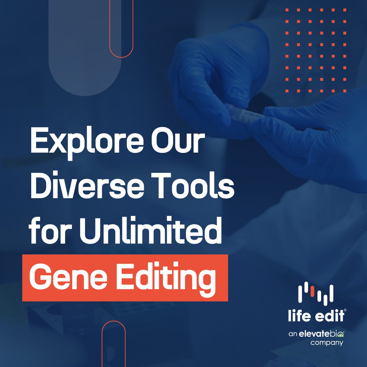 At <a href="/LifeEditTx/">Life Edit</a> we offer a full spectrum of gene editing modalities for targeting genetic disorders. Learn more about how we offer unprecedented flexibility in three types of #GeneEditing: 
elevate.bio/technology-pla…