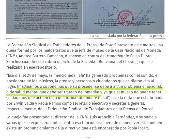 RedFemBolivia's tweet photo. Abogamos por un periodismo de calidad sin sesgos ni ataques basados en violencia simbólica. Creemos en un mejor periodismo a partir de la autocrítica.y reflexión.

#Periodismo #Bolivia #Reflexion https://t.co/KvUlMf42Yp