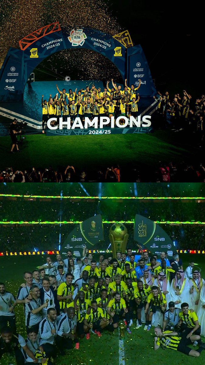 قوّة يا عميد 🏆 🏆 
بطل الثنائية و " يــا الاتّي ماشاء الله " 🔝🫡
#الاتحاد