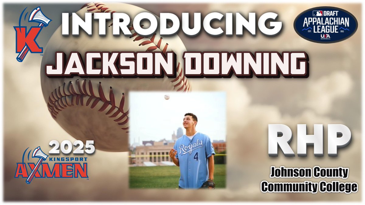 Mark Davis (@kptbaseballfan) on Twitter photo Ready for the baseball this summer - proud to welcome <a href="/JacksonDowning4/">Jackson Downing</a> of <a href="/JCCCBaseball/">Cavalier Baseball</a> to our <a href="/KingsportAxmen/">Kingsport Axmen</a> pitching staff!
#AxesUp 🪓⚾️ Ready for the baseball this summer - proud to welcome <a href="/JacksonDowning4/">Jackson Downing</a> of <a href="/JCCCBaseball/">Cavalier Baseball</a> to our <a href="/KingsportAxmen/">Kingsport Axmen</a> pitching staff!
#AxesUp 🪓⚾️