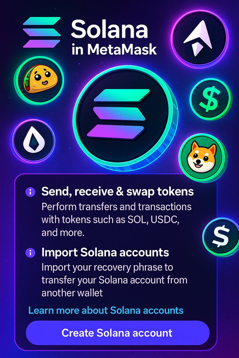 #MetaMask has integrated #Solana, but using Telegram bots like XBOT t.me/XBOTROBOT?star…  and GMGN gmgn.ai/?ref=zf534dBO&… is still more convenient.