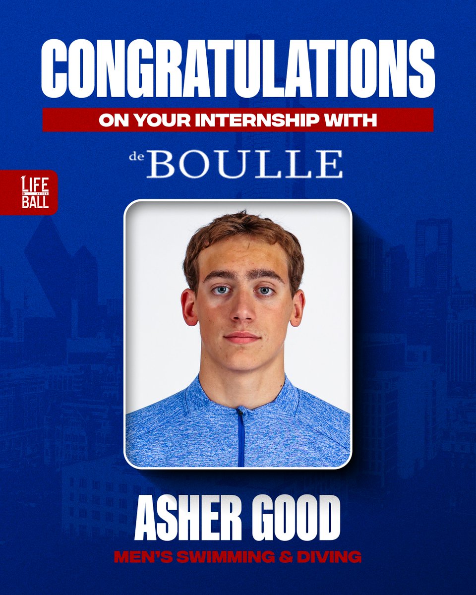 LifeAfterBall_'s tweet image. Congratulations Asher Good on your internship with de Boulle! #LifeAfterBall #Internship @SMUSwimDiveM