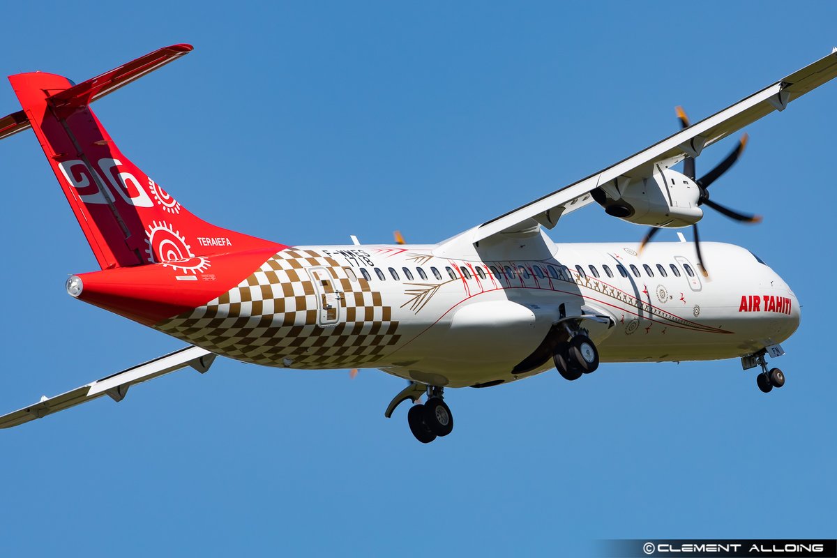 Newest <a href="/ATRaircraft/">ATR</a>  72-600 for #AirTahiti during her first test flight this afternoon at #Toulouse with a special livery !!#TERAIEFA #FOPFN #ATR72 #ATR72600 #AirTahiti #Avgeeks #Avgeek Replay #EVX01ES on <a href="/AirNavRadar/">AirNav Radar</a>